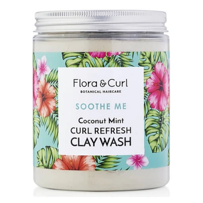 Shop Flora & Curl Coconut Mint Curl Refresh Clay Wash 260g