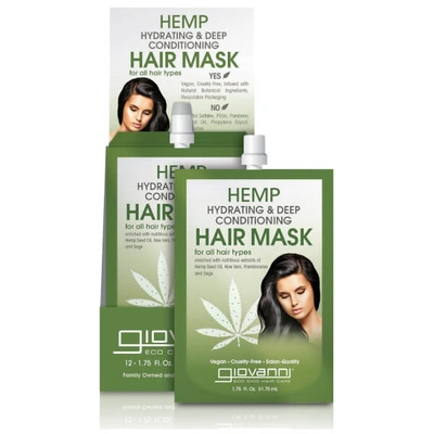 HEMP HYDRATING AND DEEP CONDITIONING HAIR MASK (PACK OF 12)