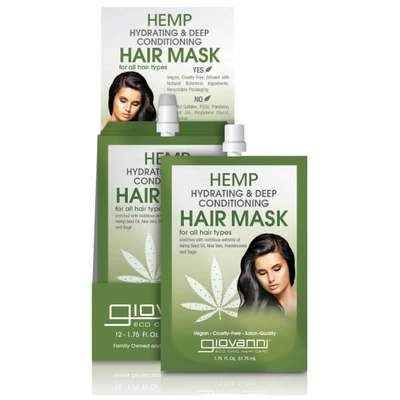 Giovanni Hemp Hydrating And Deep Conditioning Hair Mask (pack Of 12)