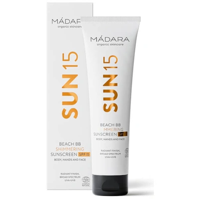 Shop Madara Beach Bb Shimmering Spf15 Sunscreen 100ml