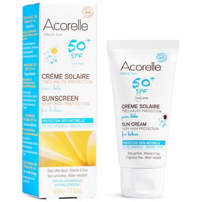 Shop Acorelle Babies Organic Spf50+ Sunscreen - 3 Months And Up 50ml