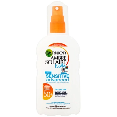 Garnier Ambre Solaire Kids Sensitive Sun Cream Spray Spf 50+ 200ml