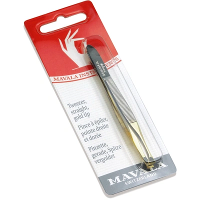 Shop Mavala Straight Tweezers - Gold Tip