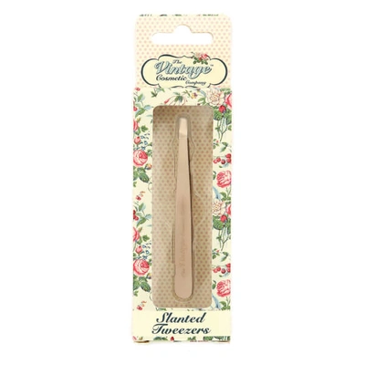 Shop The Vintage Cosmetic Company Slanted Tweezers - Rose Gold