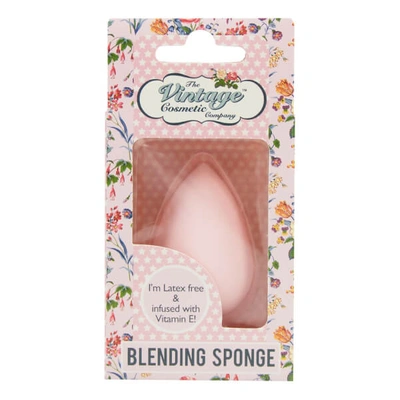 THE VINTAGE COSMETICS COMPANY TEARDROP BLENDING SPONGE INFUSED WITH VITAMIN E - PINK