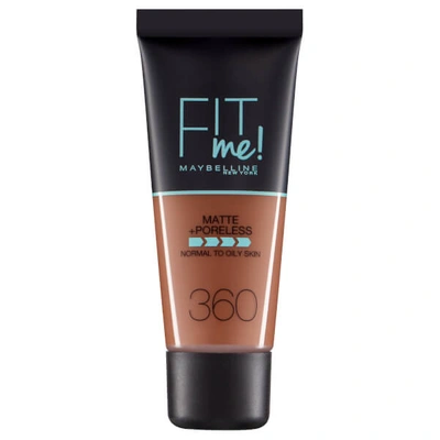 Shop Maybelline Fit Me! Matte And Poreless Foundation 30ml (various Shades) - 360 Mocha