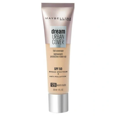 Shop Maybelline Dream Urban Cover Spf50 Foundation 121ml (various Shades) - 128 Warm Nude