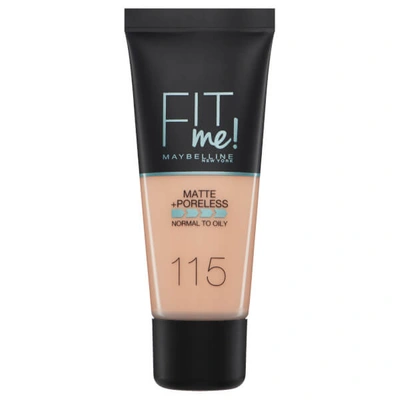 Shop Maybelline Fit Me! Matte And Poreless Foundation 30ml (various Shades) - 115 Ivory