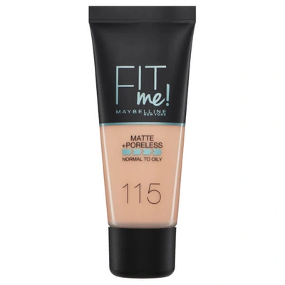 Maybelline Fit Me! Matte And Poreless Foundation 30ml (various Shades) - 115 Ivory In 115 Ivory