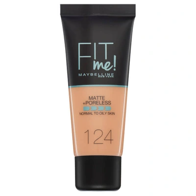 Shop Maybelline Fit Me! Matte And Poreless Foundation 30ml (various Shades) - 124 Soft Sand