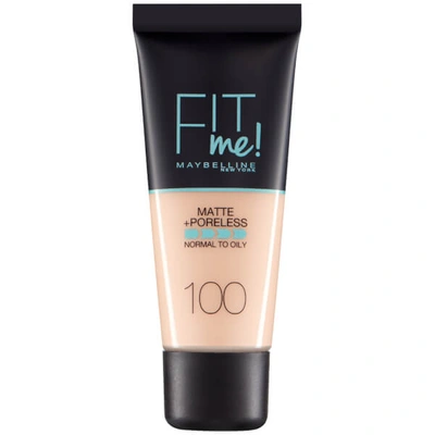 Maybelline Fit Me! Matte And Poreless Foundation 30ml (various Shades) - 100 Warm Ivory In 100 Warm Ivory