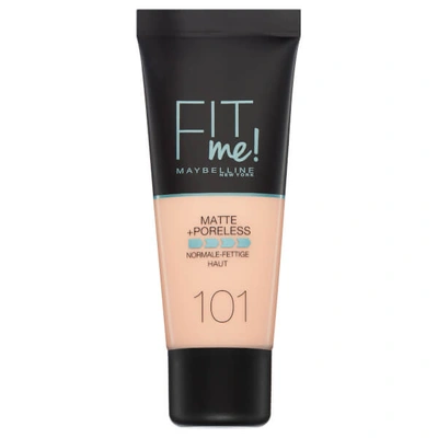 Maybelline Fit Me! Matte And Poreless Foundation 30ml (various Shades) - 101  True Ivory | ModeSens