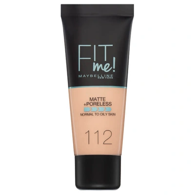 Shop Maybelline Fit Me! Matte And Poreless Foundation 30ml (various Shades) - 112 Soft Beige