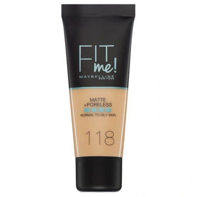 Maybelline Fit Me! Matte And Poreless Foundation 30ml (various Shades) - 118  Light Beige | ModeSens
