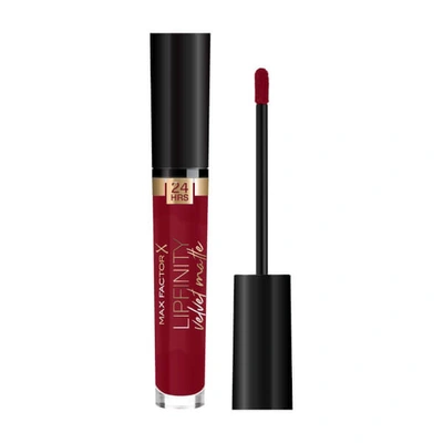 Shop Max Factor Lipfinity Velvet Matte Lipstick 3.5ml (various Shades) - Red Allure