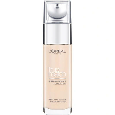 L'oréal Paris True Match Liquid Foundation With Spf And Hyaluronic Acid 30ml (various Shades) - 1w Golden Ivory In Golden Ivory