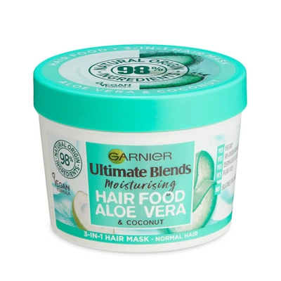 Shop Garnier Ultimate Blends Hair Food Aloe Vera 3-in-1 Normal Hair Mask Treatment 390ml