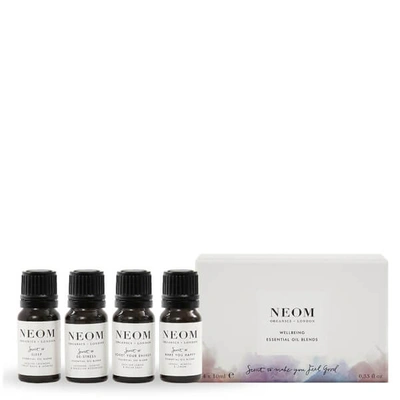Neom Essential Oil Blends 4 X 10ml (worth £80.00)