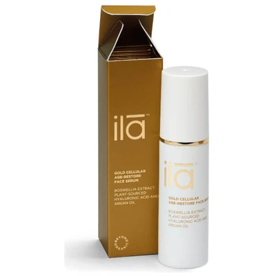 Shop Ila-spa Gold Cellular Age-restore Face Serum 30ml