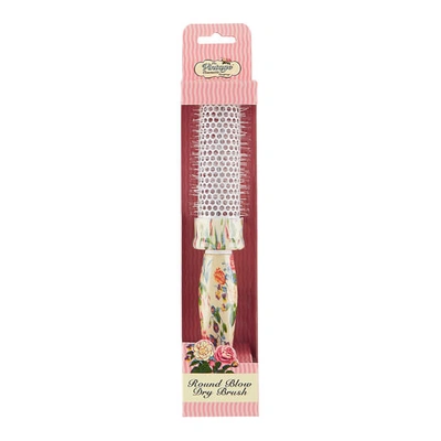 Shop The Vintage Cosmetic Company Floral Round Blow Dry Hair Brush