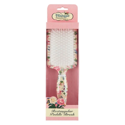 Shop The Vintage Cosmetic Company Floral Rectangular Paddle Hair Brush
