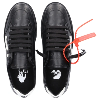 Shop Off-white Low-top Sneakers Monogram Arrow Calfskin Logo Black