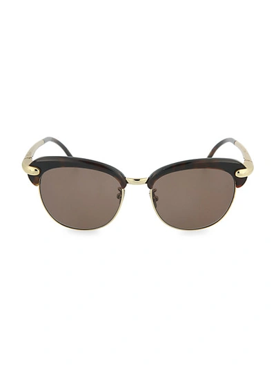 Shop Pomellato Novelty 52mm Round Sunglasses In Havana