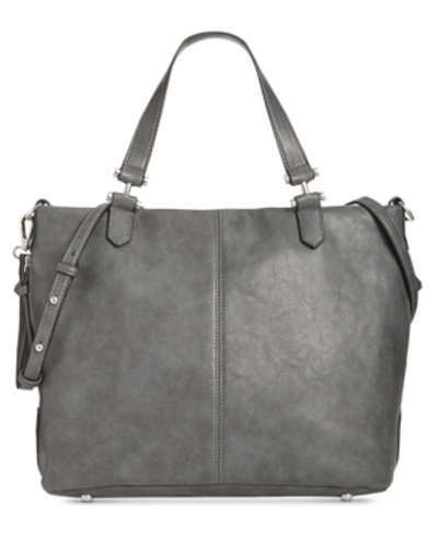 Shop Inc International Concepts Elliah Wrap Tote, Created For Macy's In Charcoal/silver