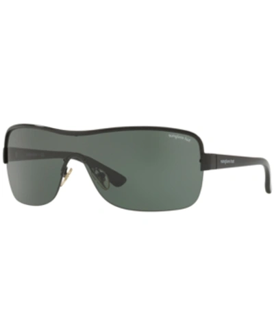 Shop Sunglass Hut Collection Sunglasses, Hu1003 34 In Black/green