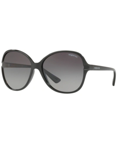 Shop Sunglass Hut Collection Polarized Polarized Sunglasses , Hu2001 60 In Black