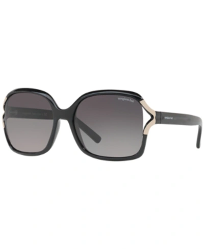 Shop Sunglass Hut Collection Polarized Sunglasses , Hu2002 58 In Black/grey Gradient Polarized
