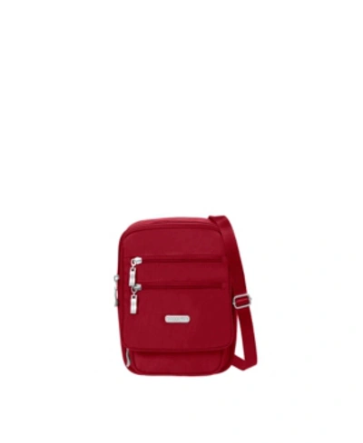 Baggallini Rfid Journey Crossbody In Red
