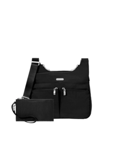 Shop Baggallini Cross Over Crossbody With Rfid In Black