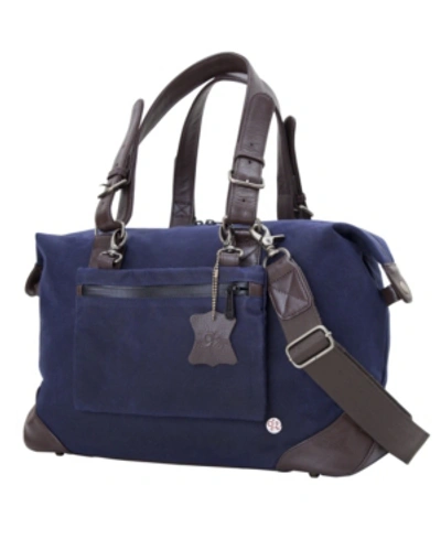 Shop Token Lafayette Small Waxed Duffel Bag In Navy