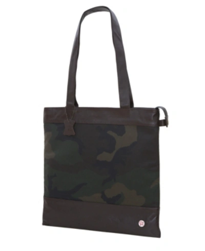 Shop Token Waxed Graham Medium Tote Bag In Green Camo
