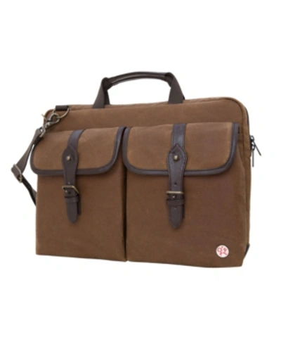 Shop Token Waxed Knickerbocker 15" Laptop Bag In Tan