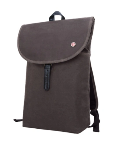 Token Waxed Bergen Large Backpack In Dark Brown