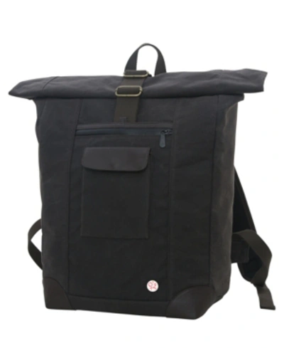 Shop Token Waxed Montrose Backpack In Dark Brown