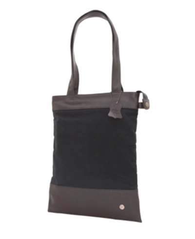 Shop Token Graham Waxed Tote Bag In Black