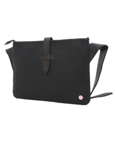 Shop Token Waxed Sterling Shoulder Bag In Dark Brown