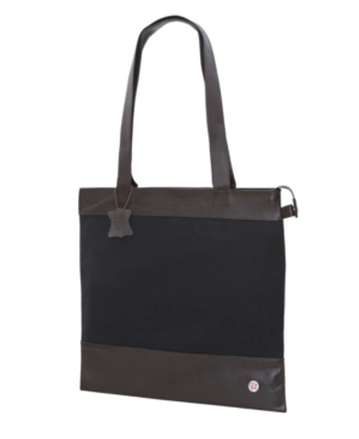 Shop Token Waxed Graham Medium Tote Bag In Black