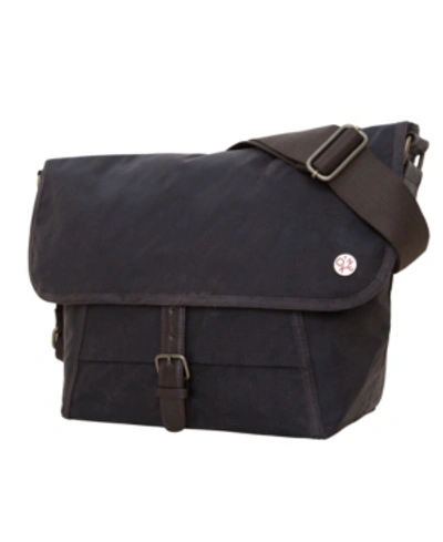 Shop Token Waxed Lincoln Small Messenger In Dark Brown