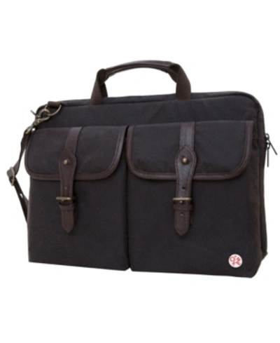 Shop Token Waxed Knickerbocker 15" Laptop Bag In Dark Brown