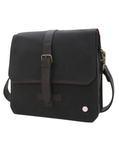 Shop Token Waxed Carroll Shoulder Bag In Dark Brown