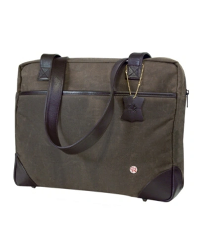 Shop Token Hudson Waxed Shoulder Bag In Dark Brown