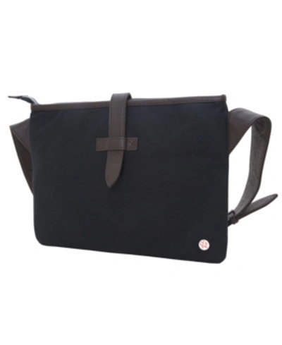 Shop Token Waxed Sterling Shoulder Bag In Black