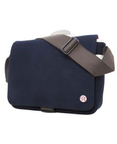 Shop Token Woolrich West Point Grant Small Shoulder Bag With Back Zipper In Navy