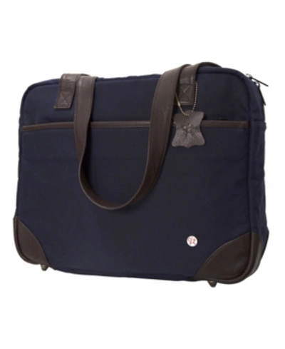 Shop Token Hudson Waxed Shoulder Bag In Navy