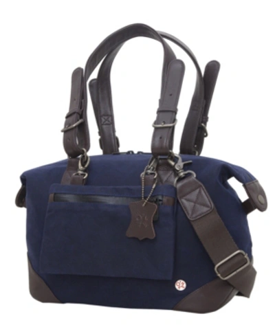 Shop Token Lafayette Xs Waxed Duffel Bag In Navy