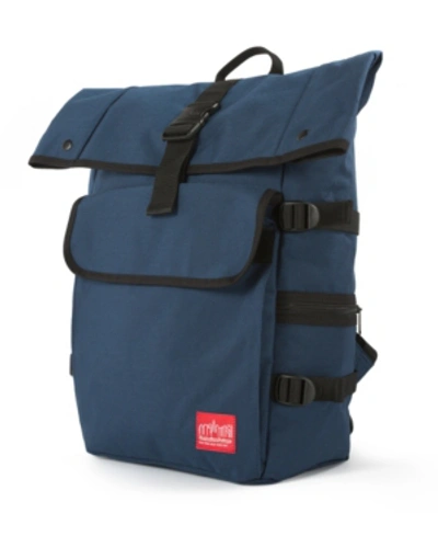 Shop Manhattan Portage Silvercup Backpack In Navy